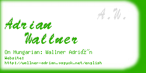 adrian wallner business card